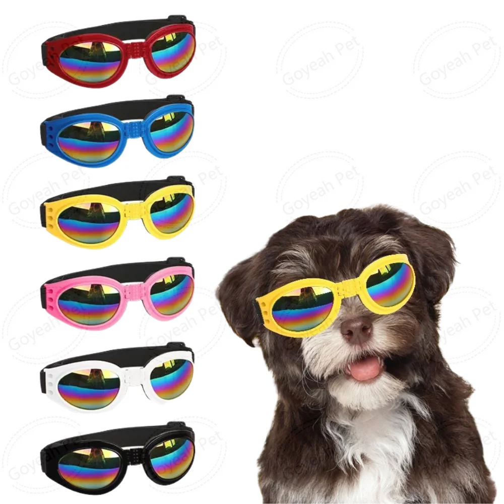 Adjustable Dog Goggles Uv Protection Dog Sunglasses Waterproof Pet Eye
