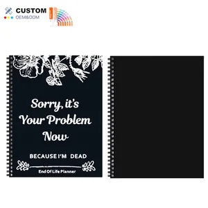 In-Stock Luxury A5 Spiral Hardcover Emergency Binder 'In Case I Go Missing' End-of-Life Gift Cross-Border School Office Paper