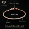 Rose Gold Plated 2mm