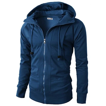Wholesale lightweight hoodie Pullover navy blue Zipper polyester hoodies for man hoody men youth clothes fashion
