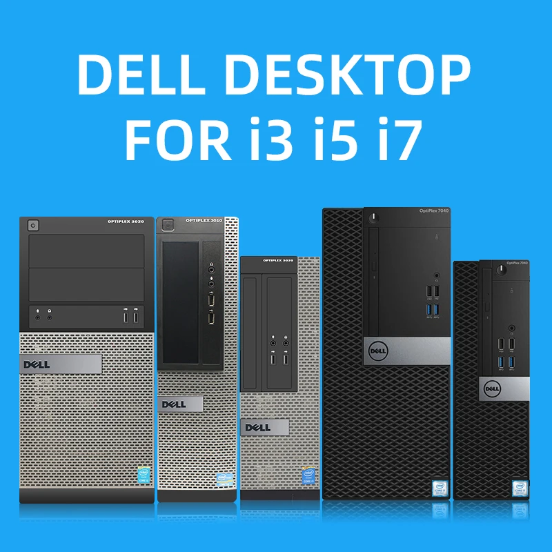 Used Original Dell Intel Core i3 i5 i7 4GB/8GB/16GB 500GB/1TB HDD SSD Second Hand Computer Refurbished laptop PC Desktop