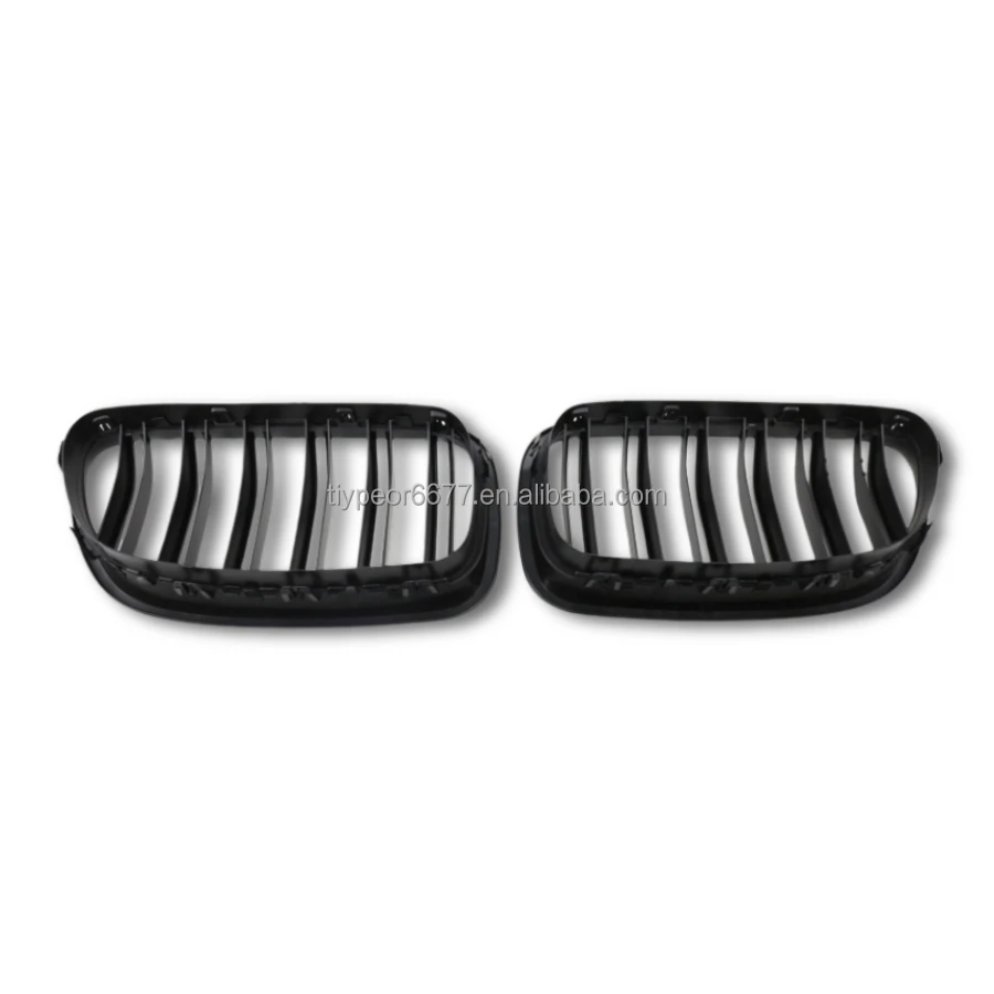 product tiypeor gloss black 2 lines front kidney grille for bmw 5series f10 2010   2016 528i 535i 550i m5 glossy black f30 double line-5