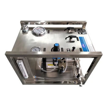 100-5000 Bar High Pressure Air Driven Liquid System Hydraulic Pump Test Bench