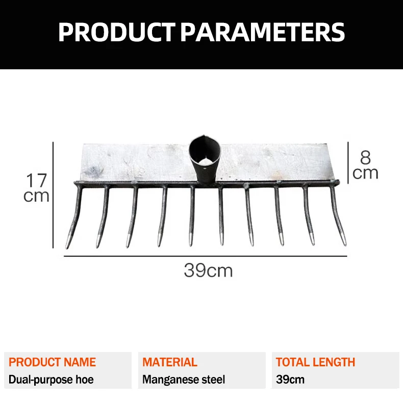 product customized hot forged carbon steel  iron agriculture tool hoe  farming weeding garden home hoe  head-5