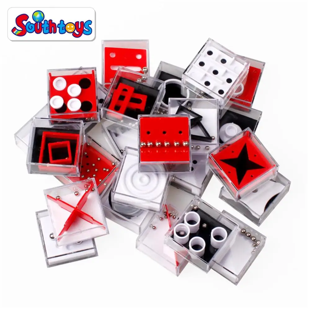 Mini Bead Maze - Cube Labyrinthe 3D Translucide 720° - Jeu De Puzzle Éducatif Pour Enfants Et Adultes - Développe La Coordination