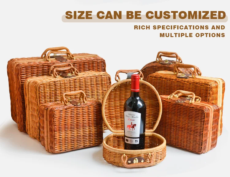 Wholesale Empty Handmade Wicker Picnic Basket For Gift Buy High