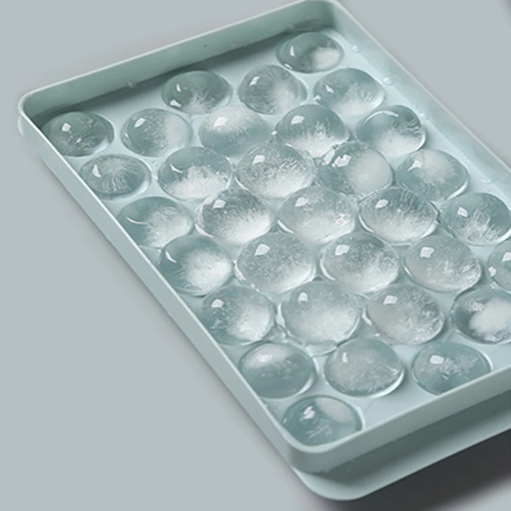 
Оптовая продажа с завода LG074, пресс-форма для льда, пластиковый поднос для льда, круглая форма для льда с крышкой 