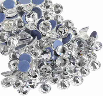 OPL Bulk Wholesale Glass Iron-On Rhinestones - Premium Crystal Hotfix Nail Rhinestones Heat Transfer Applications