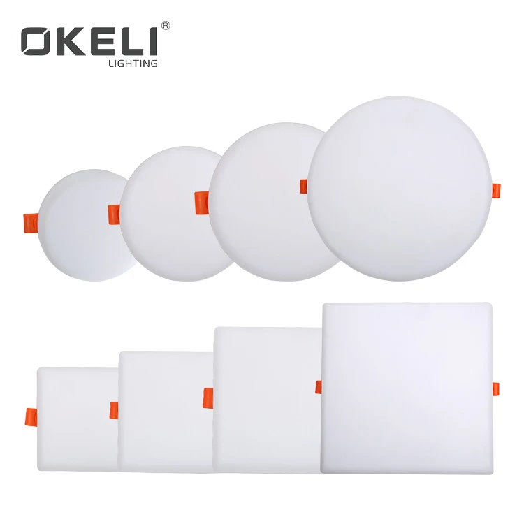 OKELI Recessed mounted for hotel shop commercial light round square 10W 15W 22W 32W led panel lamp