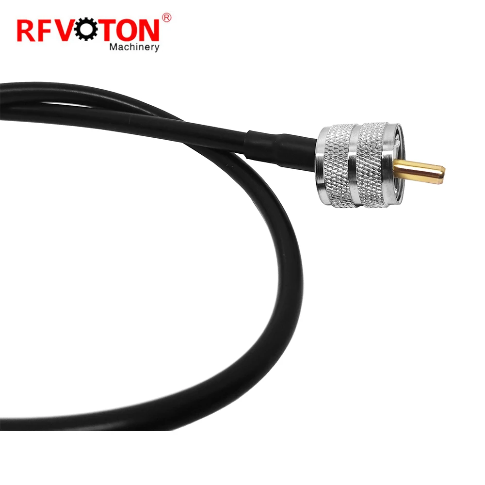 Werkslieferung UHF Stecker (männlich) auf SMA Stecker (männlich) für RG58-, RG58C/U-, LMR200-, RG223-, LMR240- und LMR400-Kabelbaugruppe, Verlängerungskabel