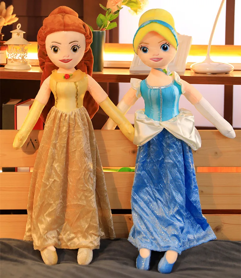 Disney Princess Plush Dolls Gift Set - Rapunzel, Aurora Sleeping Beauty,  Cinderella, Snow White, Belle Beauty and the Beast, Ariel - ToysPlus