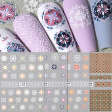 Wholesale 3D Decals Nail Art Stickers 5D Nail Jelly Sticker Factory Price Nail Wrap Manufacturer For DIY Artist