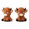 Mucca delle Highland 3D marrone giallo