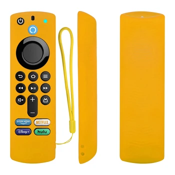 Silicone Remote Controller Case Compatible for Amazon ALEXA Fire TV Stick 4K 3rd Generation Shockproof Anti-Slip Protector Cover