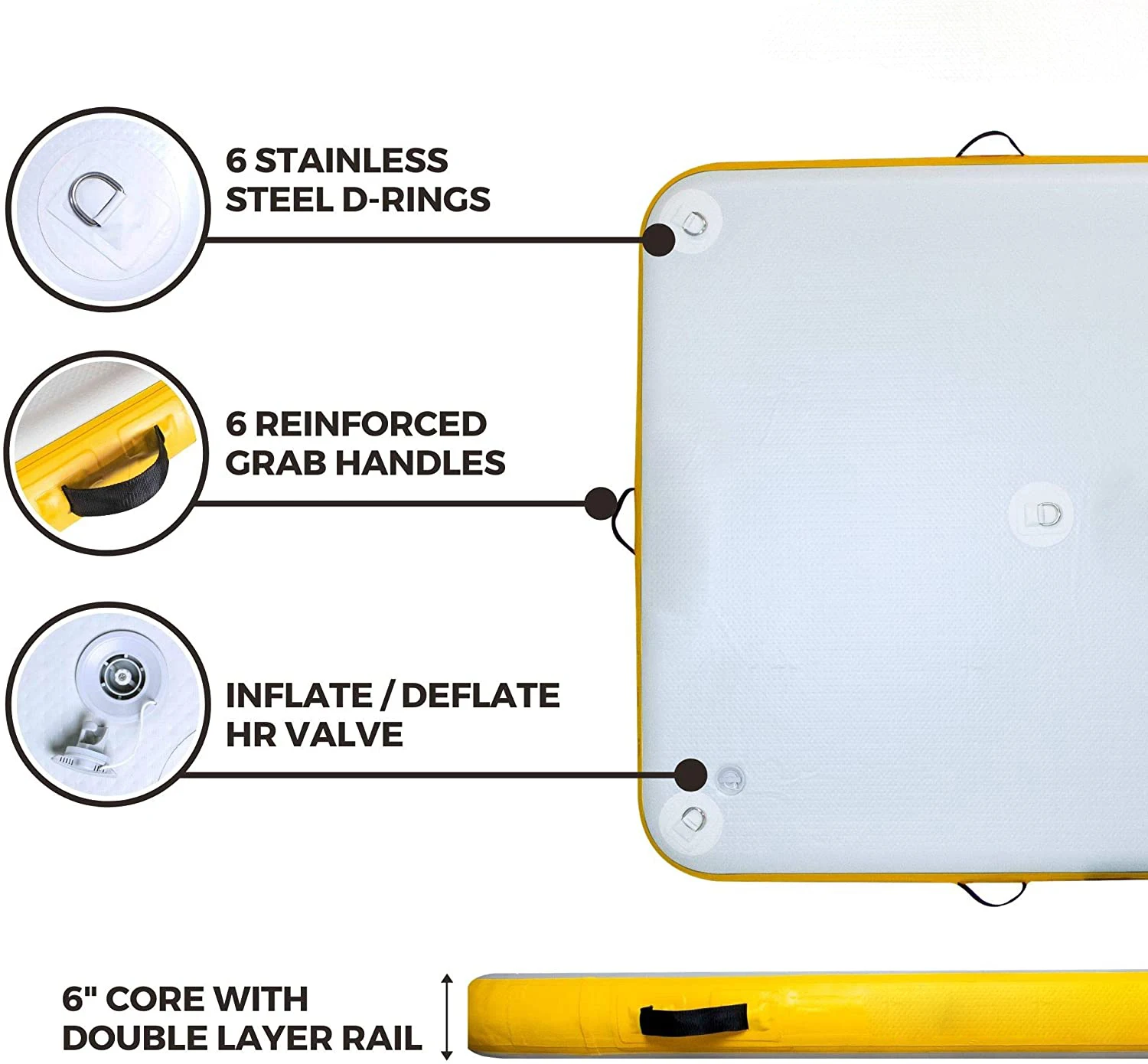 Inflatable Deck Floating Dock In Water Sports Inflatable Water Platform