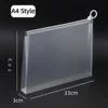 A4 Clear 3D Zipper Bag