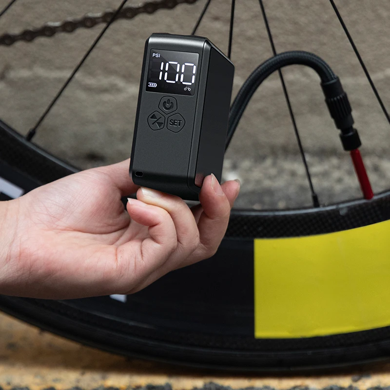 rechargeable electric mini bicycle pump TOPUMP No Screen Bike Pump, 120 PSI Portable Air Pump, Tiny Bike Tire with Shrader & Presta Valves for Road Bikes : Sports & Outdoors no overfill Fanttik Mini Electric Bike Pump