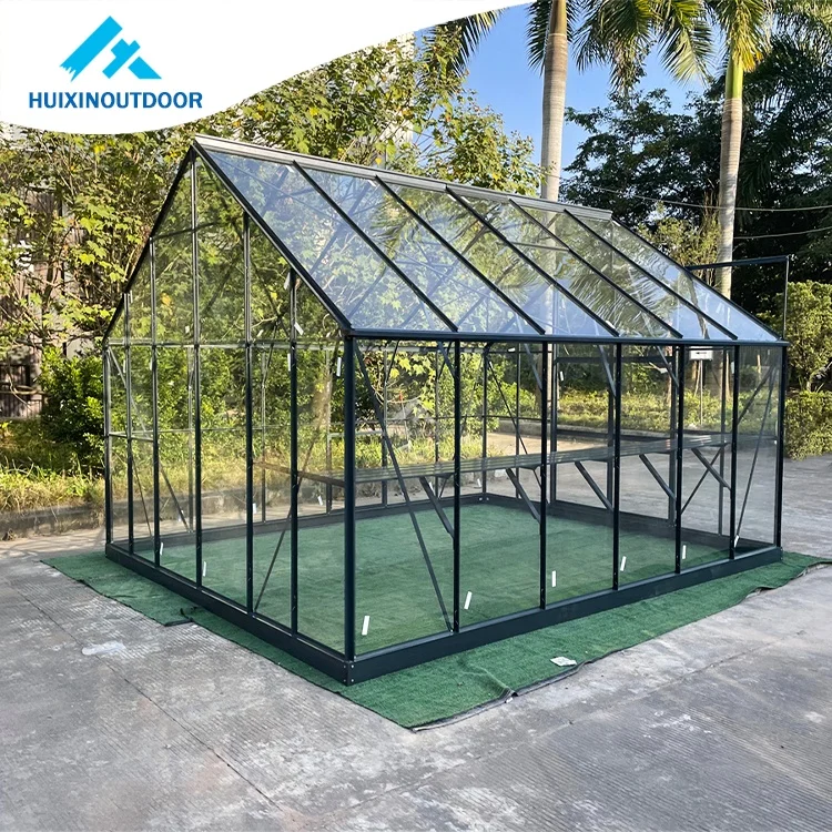 NEW Design Unique Multi Span Greenhouses Easily Assembled Orangery Garden Glass Greenhouse
