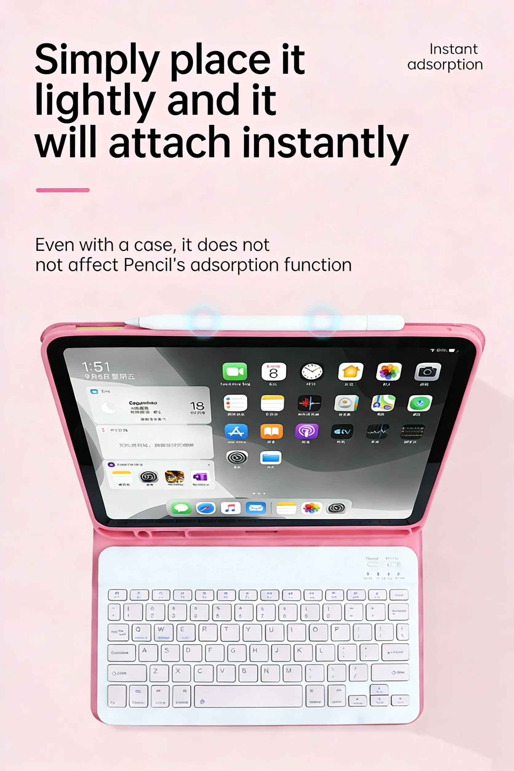 product premium magnetic detachable leather keyboard case for ipad11 a16 109 ultra slim protective cover with multi angle stand-3