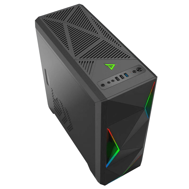 GameMax Ares Desktop MATX Computer case with ARGB and CE EMI Approved Optional