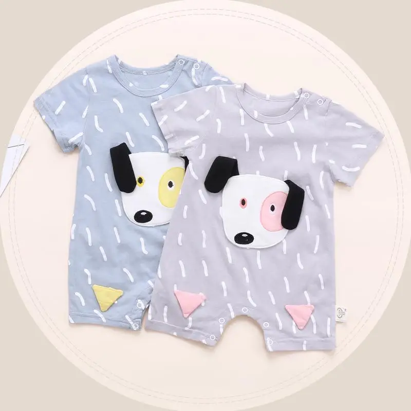 Wholesale Baby Clothes 3D Dogs Cartoon Rompers
