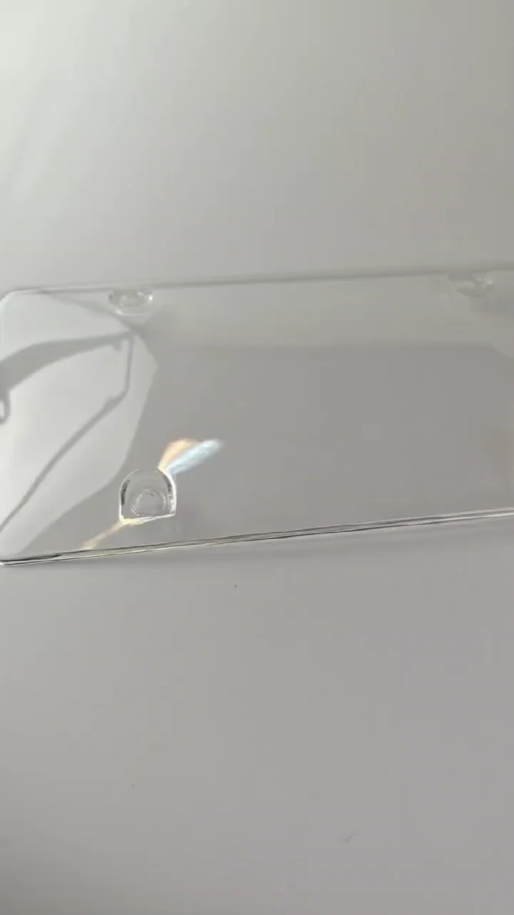Transparent Pe Plastic License Plate Protective Cover Car Number Plate