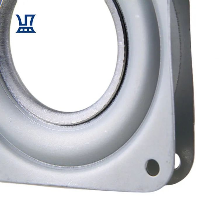 BQLZR Бесплатная доставка 2 шт. мебель квадратный металлический поворотный стол шариковый подшипник поворотная пластина 3 дюйма Серебряная сверхпрочная поворотная пластина