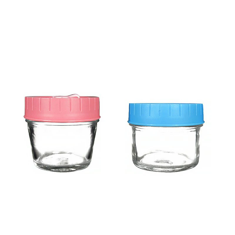 Maßgefertigte Kleine Leere Marmeladen-Gläser Mini-Glas-Marmeladengläser mit Bonbonfarbenem Kunststoffdeckel im Großhandel| Alibaba.com