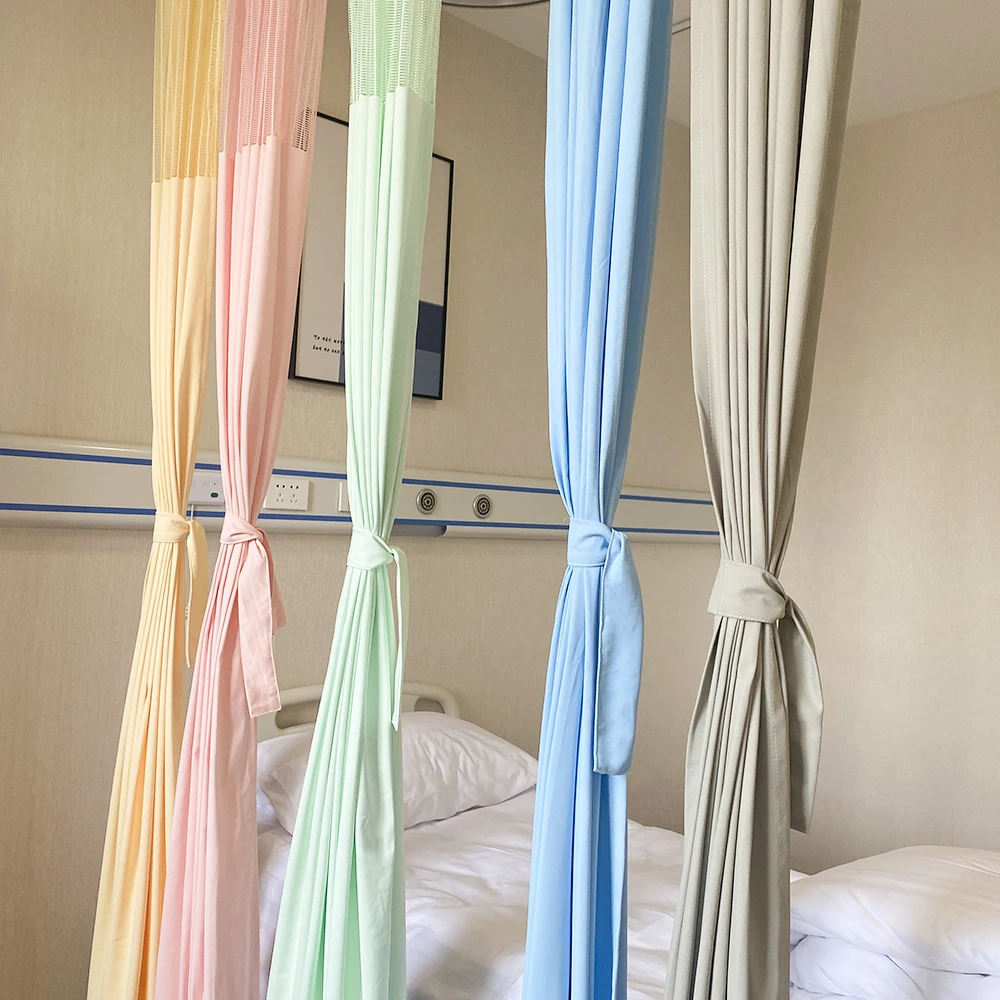 Factory Custom Bacteriostatic Flame Resistant Antistatic Polyester Mesh Divide Bed Hospital