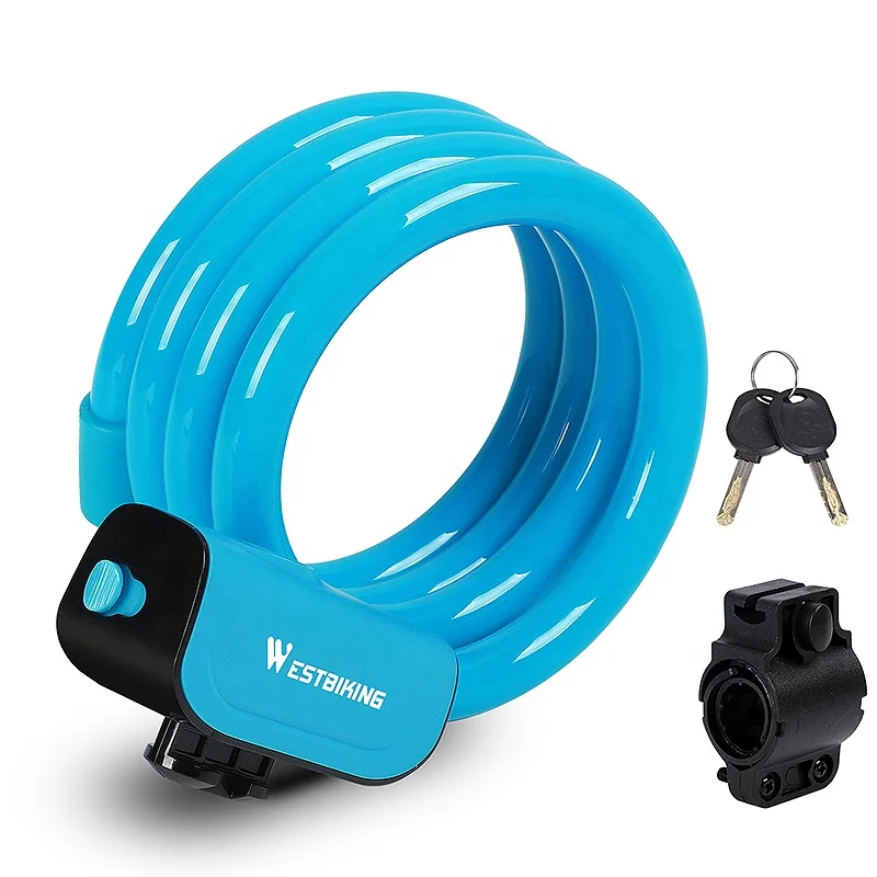 Противоугонной системы управления люминисцентными лампами 4 фута ПВХ покрытие стали Анти-Царапины Горный Дорожный велосипед кабель замок с Монтажный кронштейн