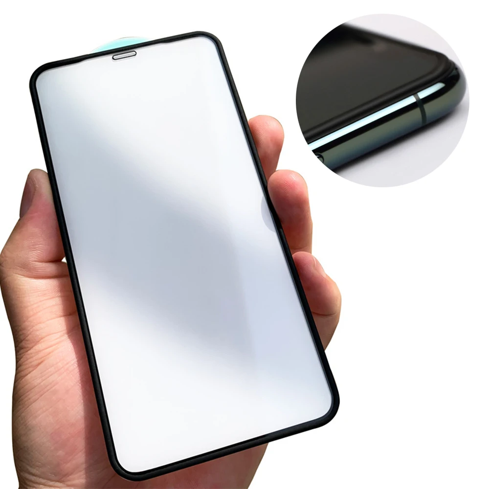 Screen Protector HD Silicone Edge Tempered Glass for iPhone 16 15 Pro Max 14 13 12 11 Rubber Screen Protector