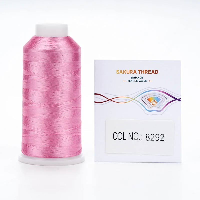 Viscose Embroidery Thread 120D/2  1680colors Stock SAKURA Brand