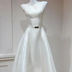 Custom Light Luxury High-end Design French Waist Sleeveless Dress Birthday Party Evening Dress for Women