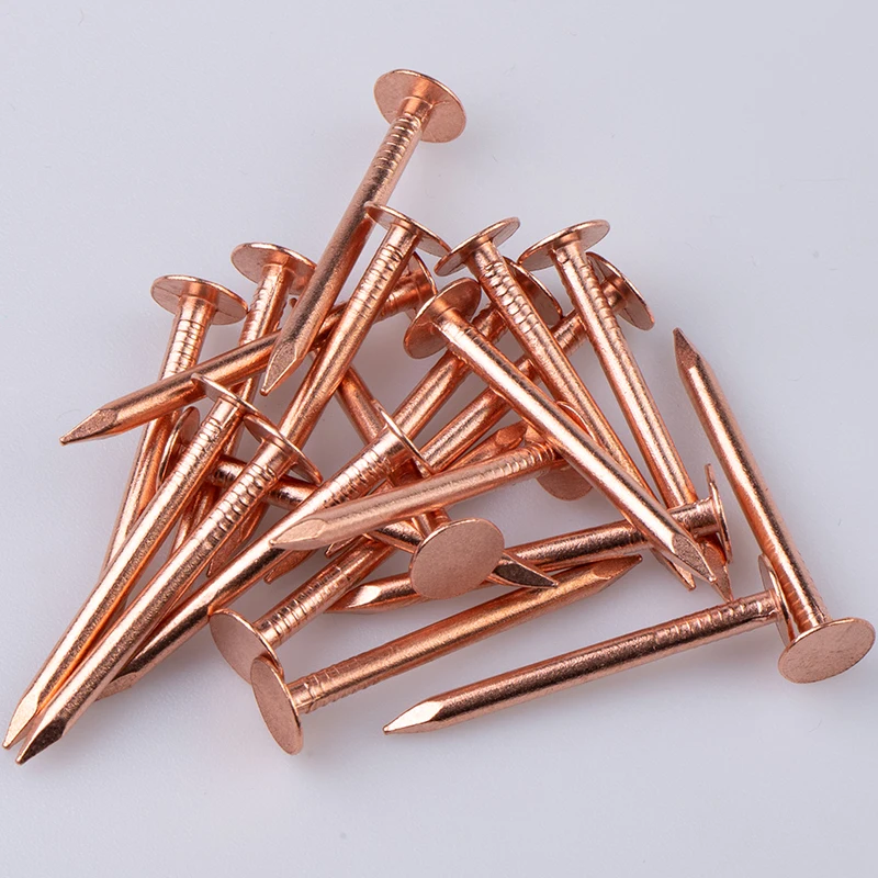 High Quality Flat Head 3.1x38mm Copper Wire Nail Pure Copper Wood Nail