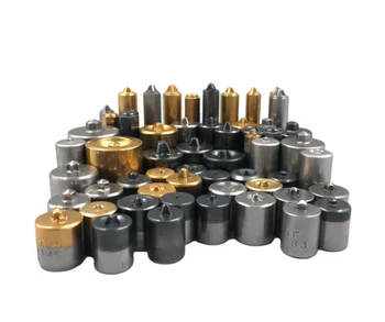 Second header carbide punches for screws and self-tapping screws