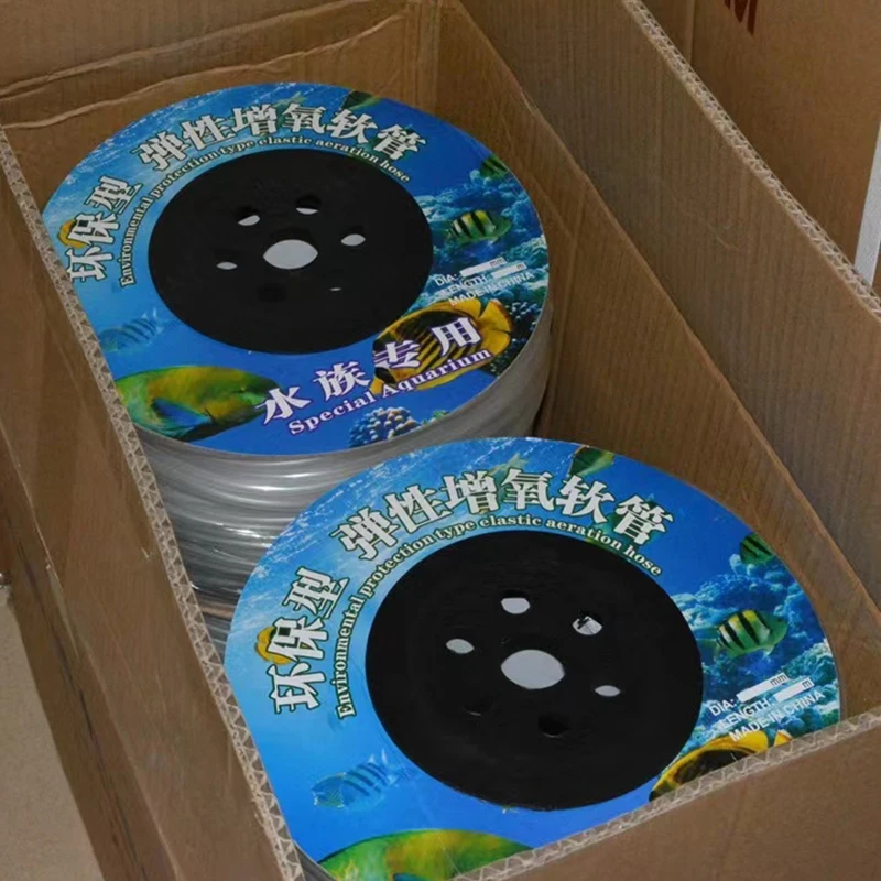 4/6mm Standard Aquarium Silicone Air Tubing With Board Fish Tank Hose