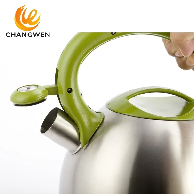Guangdong зеленый ss 304 плита топ индукции свист чай чайник