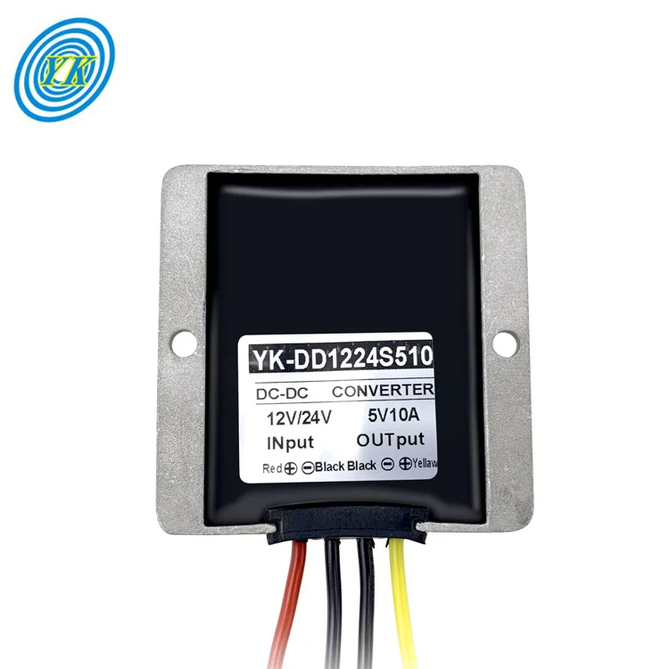 Convertisseur DC-DC 12V/24V Vers 5V - 5A - Boîtier Aluminium - Pour Voiture, Camion, Bateau