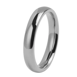 Custom 3mm 4mm Plain Stainless Steel Rings Wholesale His & Hers Couples Ring Set Wedding Bands Jewelry Women Pure Titanium Ring