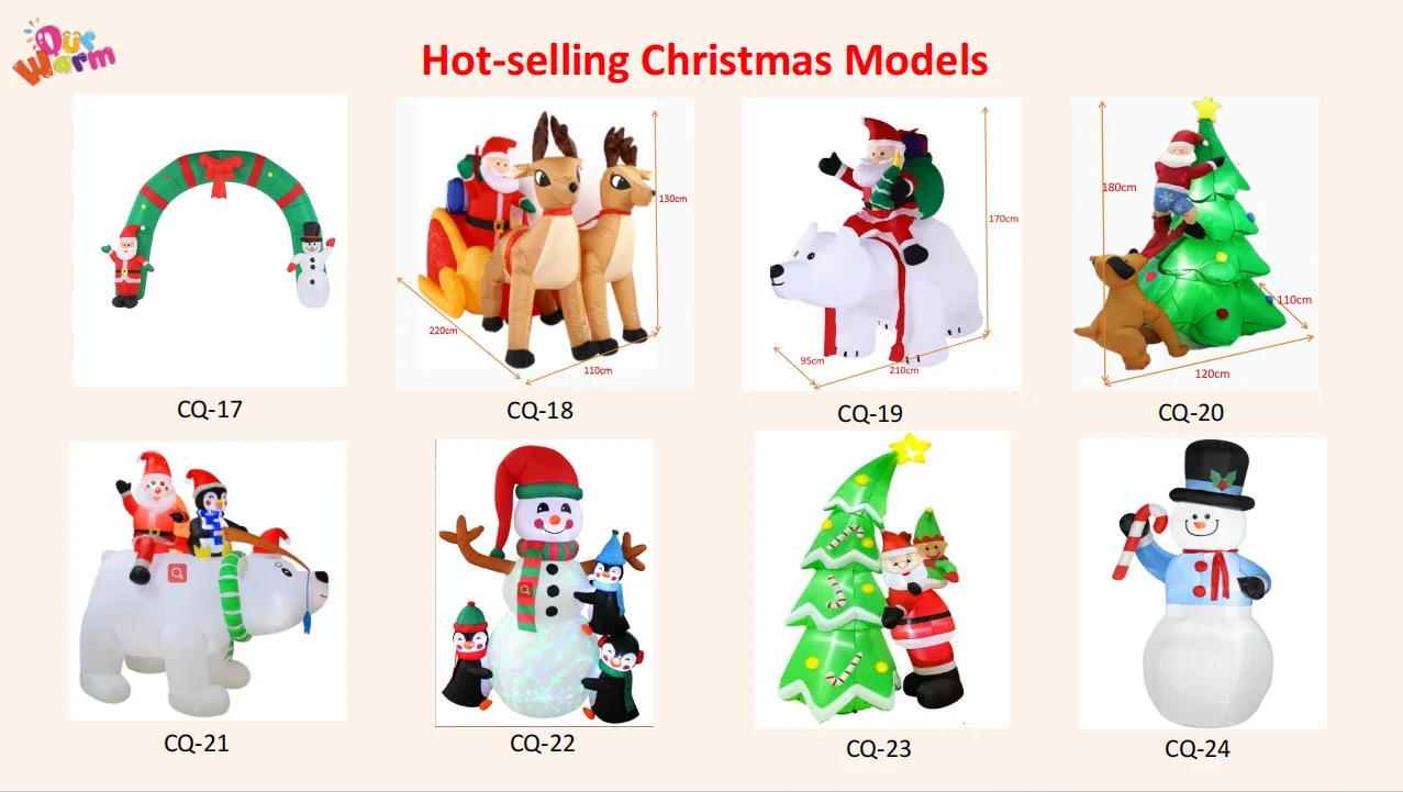 Ourwarm Wholesale Outdoor Snowman And Penguins Doll Giant Blow Ups ...