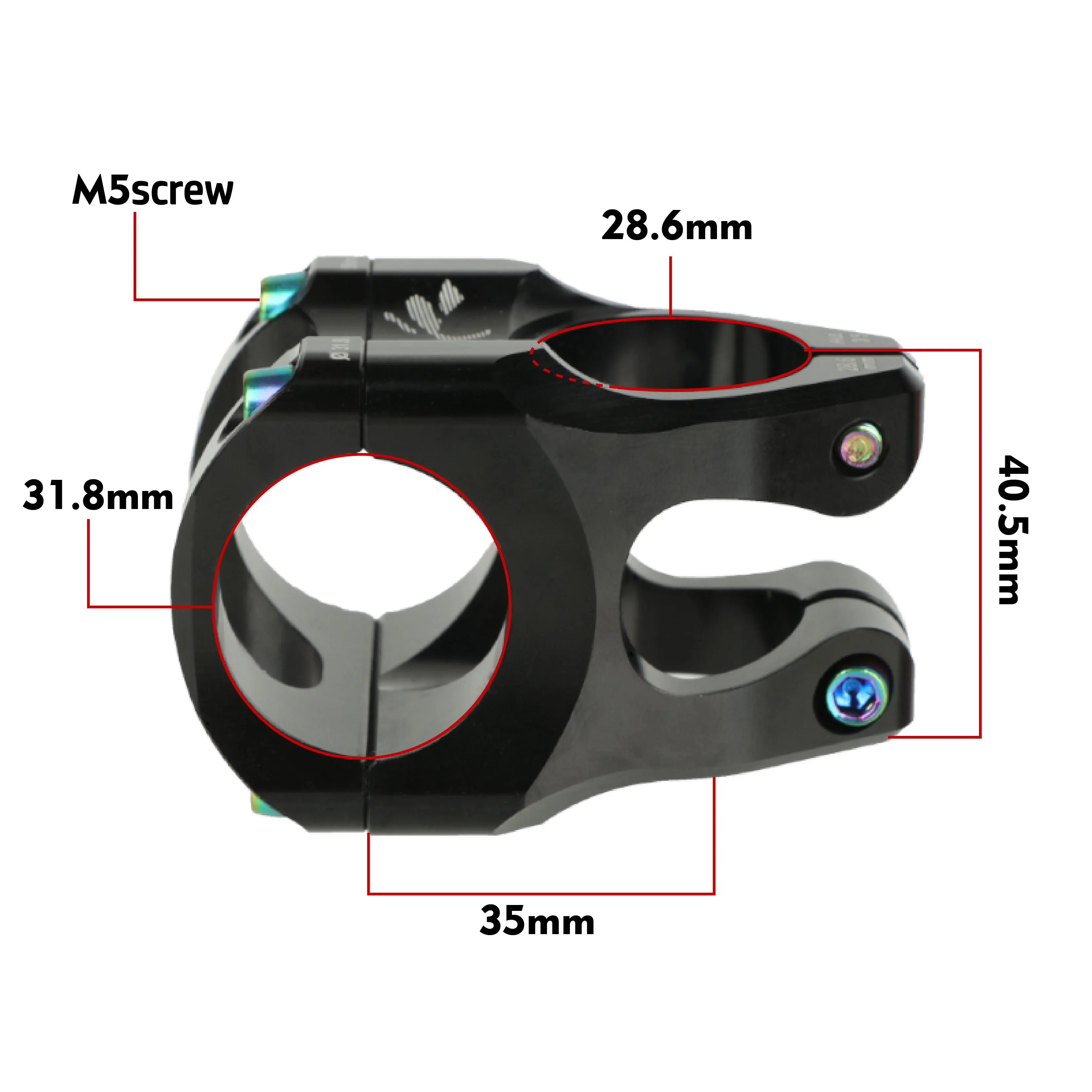Mtb Bike Table Short Stem Aluminum 35mm for Speed Control