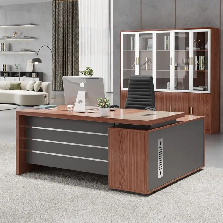Ekintop Office Desks 1 Piece Executive 1.6m Office Desk Boss Table ...
