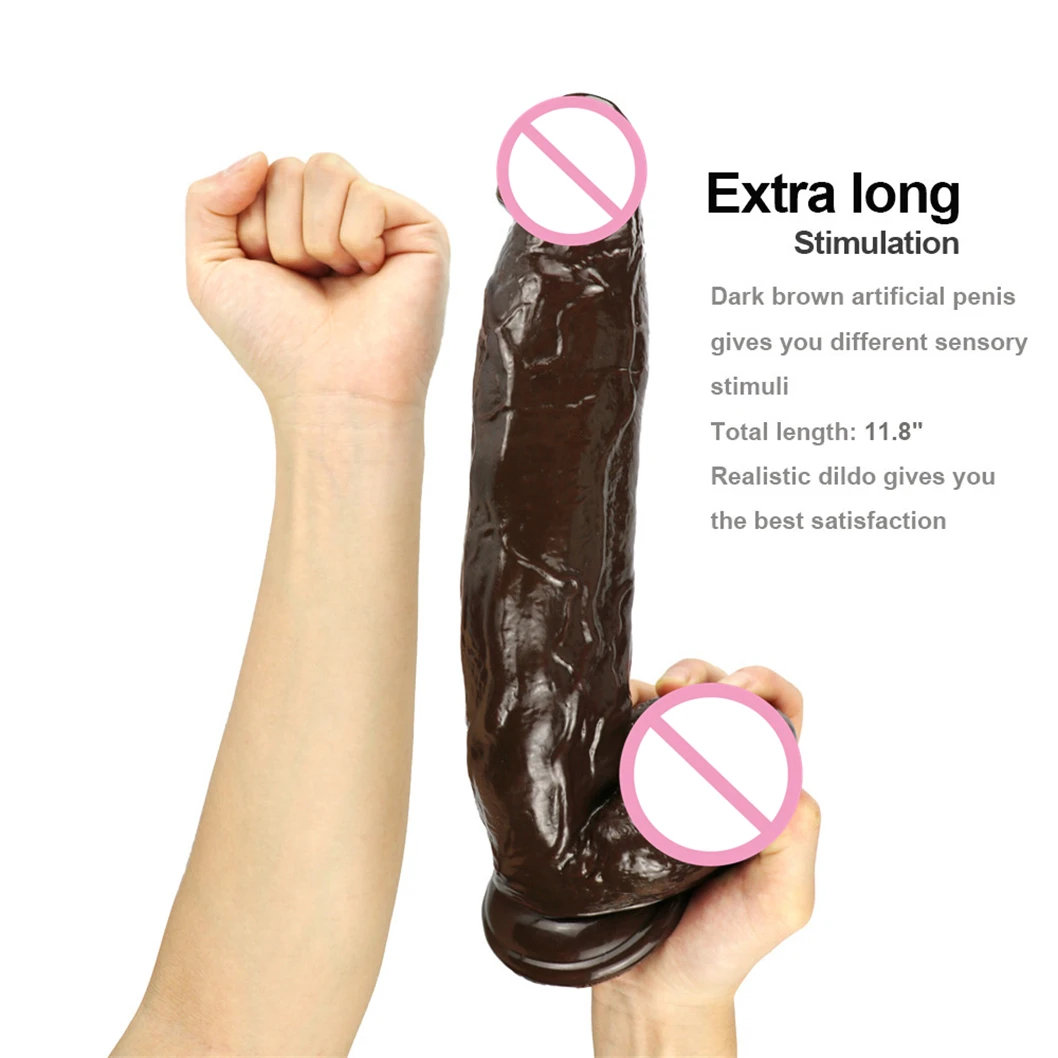 Realistic Dildo Feels Like Skin, Body-Safe Material and Adult Sex Toys  Dildos for Women
