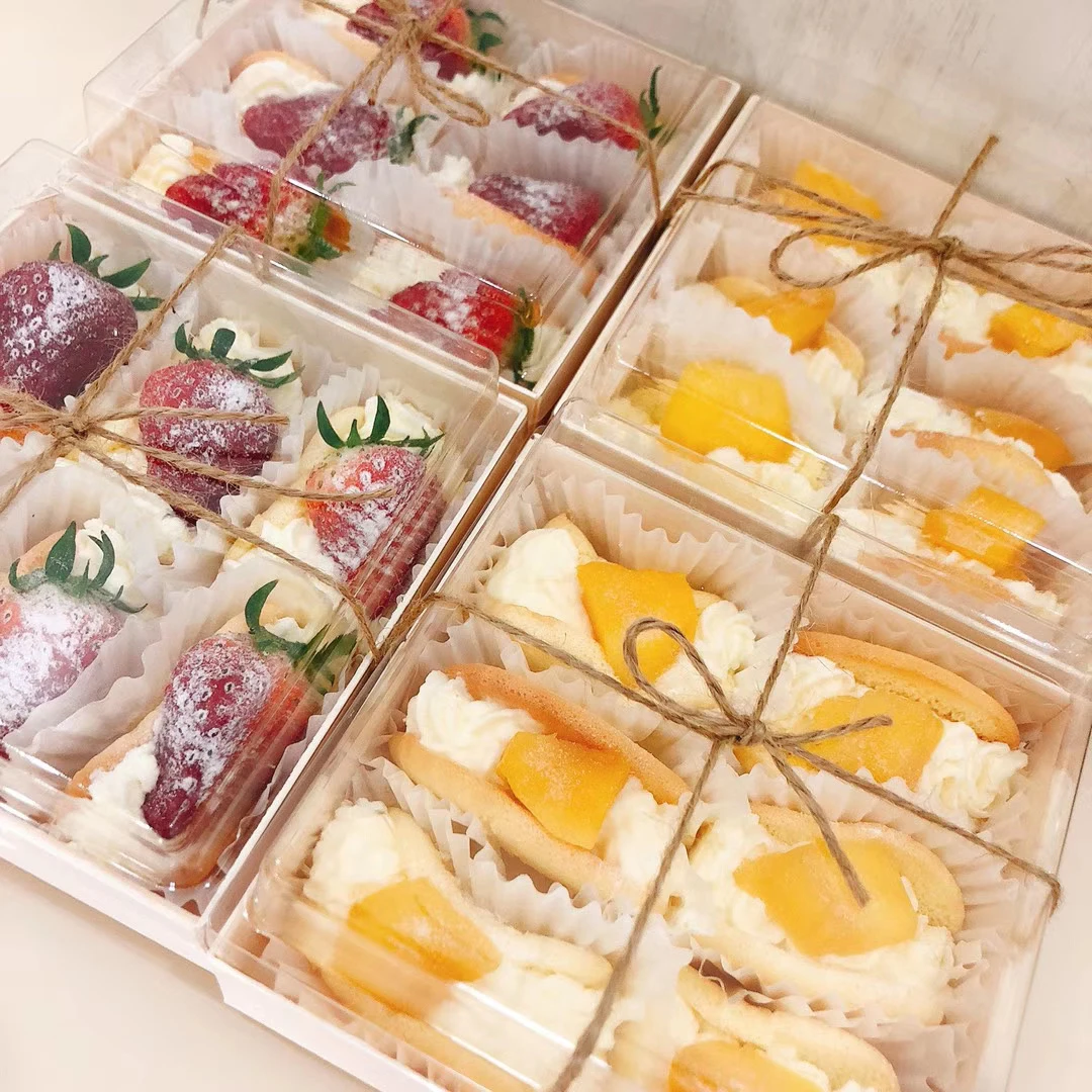 MUMULULU Kuchenboxen Mit Fenster – 18 Stück, 35,6 X 25,4 X 10,2 Cm, Weiß Für Donuts, Cupcakes & Mehr