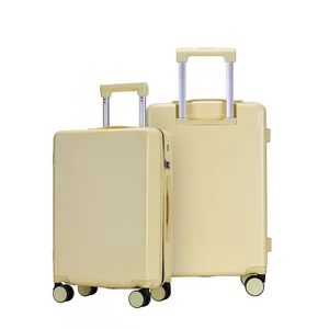 Wheel Spinner ABS PC Luggage 3 Piece Plastic Hard Shell Luggage Suitcase in 20 24 26 28 Size
