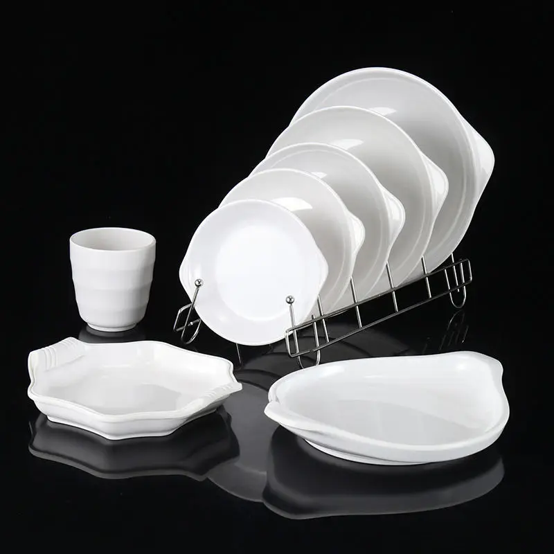 Wholesale Custom Unbreakable Looks Like Ceramics White Melamine