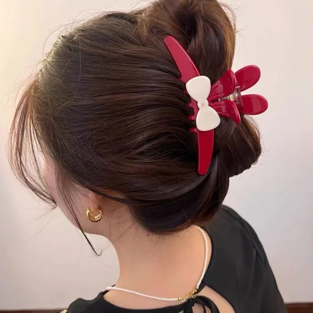 Yomo 2024 Hair Bows With Clips for Girls Hair Accessories Beauty Cute Rabbit Pearl Acetate Custom Hair Claw Clips Wholesale