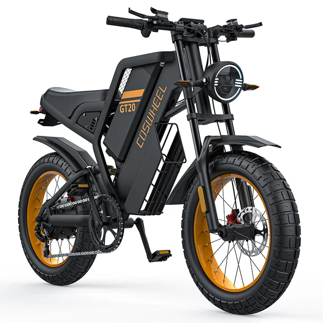 Coswheel GT20 Lithium Battery Fast Fat Tire Electric Bike Factory Direct 1500w Power eBike Cheap Mountain Bike 7 Speed Fatbike