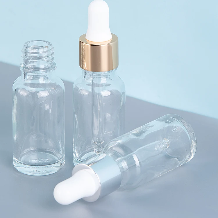 Essential Oil Dropper Bottle Cosmetic Glass 5ml 10ml 15ml 20ml 30ml 50ml 100ml Amber Screen Printing 10ml-100ml