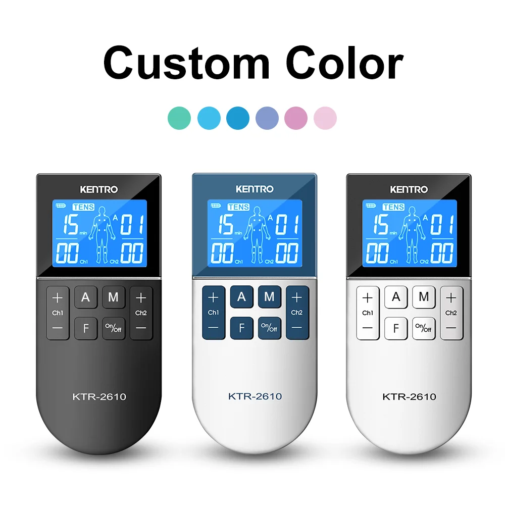 TENS EMS FITNESS 3 in 1 Tens Unit Dual Channel 50 Modes 16 Intensity Levels TENS Therapy Machine